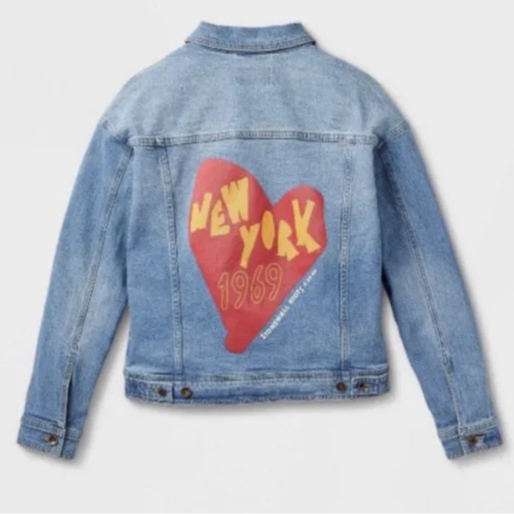 DENIM JACKET 1969 STONEWALL RIOTS NEW YORK CITY size S